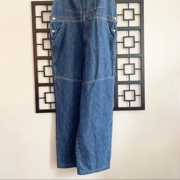 Vintage CK CALVIN KLEIN JEANS Baggy Denim Overalls - Picture 4 of 11